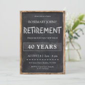 チャルクボード先生の退職パーティー 招待状 (スタンド正面)