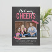 チャルクボード応援ホリデーフォトカード シーズンカード (スタンド正面)