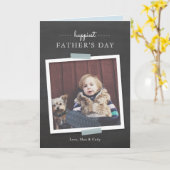 チャルクボード・応援・ファザーズ・デイ・カード カード (黄色い花)