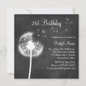 チャルクボー最高のドが21歳の誕生日を祝う招待状 招待状 (正面)