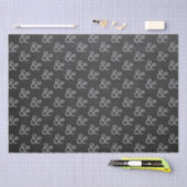 チャルクボー素朴ドブライダルシャワーMr&Mrsパーティー 薄葉紙 (クラフト)