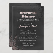 チャルクボー結婚ドルックのリハーサルディナーカスタム 招待状 (正面/裏面)