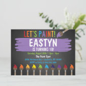 チャルクボー絵画ドのパーティー/アート·パーティー·インビテーション 招待状 (スタンド正面)