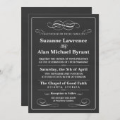 チャルクボ結婚ードの年代物ポスター 招待状 (正面/裏面)