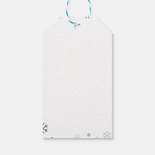 チャルストマスウォーターカラーパインツリーズギフトラベル ギフトタグ (裏面)