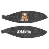 チャルパーソナライズされたクボードバスケットボールレターA バスケットボール (パネル)