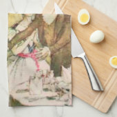 チャルパーソナライズされたズディケンズスクルージビクトリアン キッチンタオル (四つ折り)