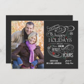 チャルファンシークボードハッピーホリデーズフラットカード シーズンカード (正面/裏面)