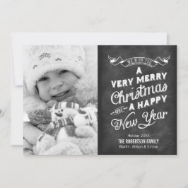 チャル素朴クボードタイポグラフィ写真 シーズンカード