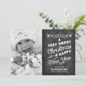 チャル素朴クボードタイポグラフィ写真 シーズンカード (スタンド正面)