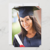 チャル素朴クボードリース写真2018卒業 招待状 (裏面)