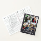 チャル素朴クボード4フォトコラージュファミリーレシピ ノートブック (内部)