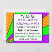 チャレンジしよう！ハロウィンパーティーの招待状 招待状 (裏面)