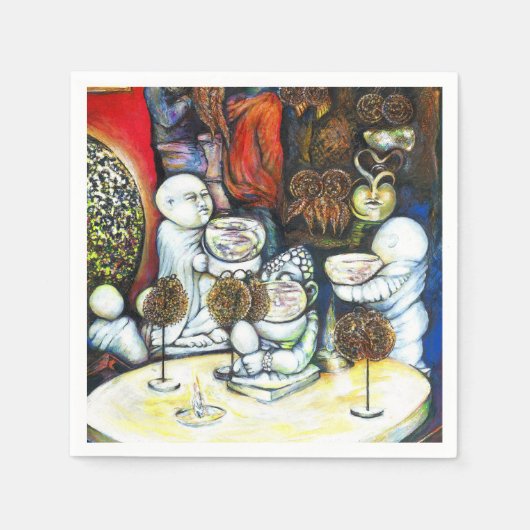 チャレンジに惑わされない スタンダードカクテルナプキン (正面)