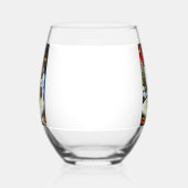 チャレンジに惑わされない ステムなしワイングラス (右)