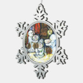 チャレンジに惑わされない スノーフレークピューターオーナメント (右)