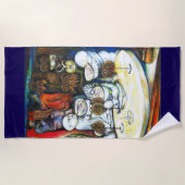 チャレンジに惑わされない ビーチタオル (正面)