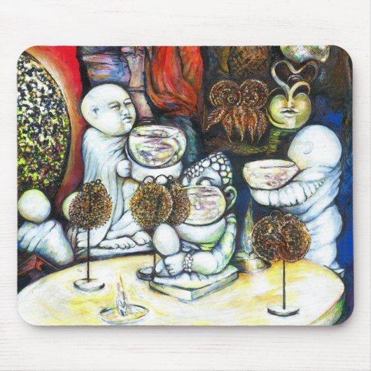 チャレンジに惑わされない マウスパッド (正面)