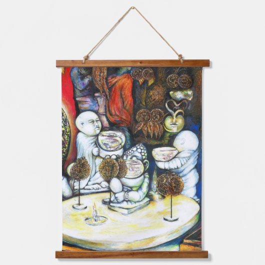 チャレンジに惑わされない 吊り下げ型タペストリー (正面)