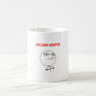 チャレンジの承諾ミーム コーヒーマグカップ