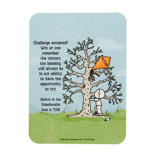 チャレンジを受け付け！ マグネット (縦)