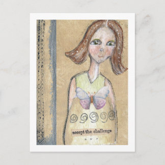 チャレンジを受け入れる ポストカード