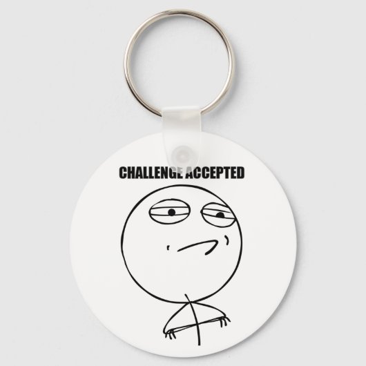チャレンジを承諾 – Keychain キーホルダー (正面)