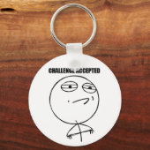チャレンジを承諾 – Keychain キーホルダー (正面)
