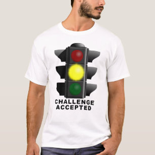 チャレンジアクセプト交通信号パロディTシャツ Tシャツ