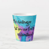 チャレンジティーマグカップを受け入れる カフェラテマグ (正面)