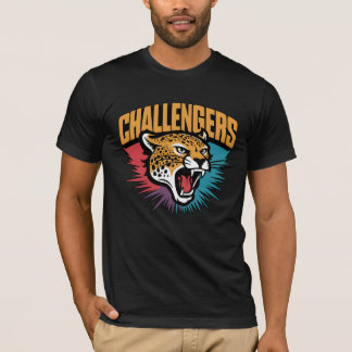チャレンジャーズ・フィアス・チーター・マスコット - ボールド・スポーツ・グ Tシャツ
