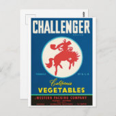 チャレンジャーロデオサリナスエルセントログアダルーペCA ポストカード (正面/裏面)