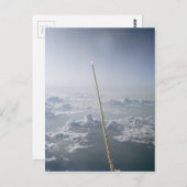 チャレンジャー宇宙シャトル打ち上げケープカナベラル ポストカード (正面/裏面)