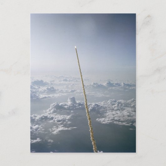 チャレンジャー宇宙シャトル打ち上げケープカナベラル ポストカード (正面)