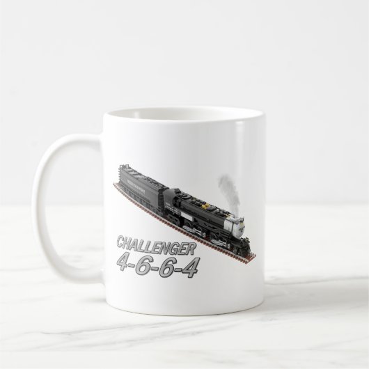 チャレンジャー4-6-6-4機関車両面プリントマグ コーヒーマグカップ (左)