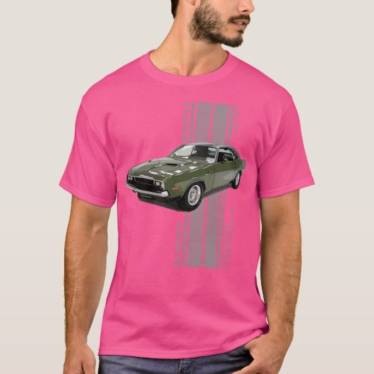 チャレンジャーRT HEMI 426クラシックアメリカンマッスルV Tシャツ (正面)