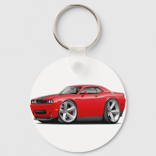チャレンジャーSRT8レッドブラックカー キーホルダー (正面)
