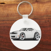 チャレンジャーSRT8白黒車 キーホルダー (正面)