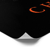 チャレンジ感動的ブラック&ホワイトライオン ポスター (角)