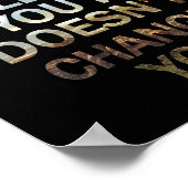 チャレンジ自分のやる気を起こさせる引用文エクササイズ ポスター (角)