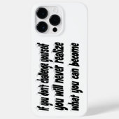 チャレンジ自分のやる気を起こさせる引用文 Case-Mate iPhoneケース (裏面)