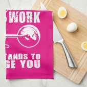 チャレンジ – 女性のトレーニング やる気を起こさせる キッチンタオル (四つ折り)