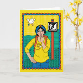 チャレンジB_Greetingカードを受け入れる カード (黄色い花)