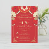 チャロの招待状 赤と金の特別な招待 案内状 (スタンド正面)