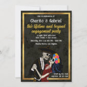 チャロアンドカトリナシュガースカル踊り婚約 招待状 (正面)