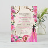 チャロエレガントピンクローズウエスタンランチキンセアニェラ 招待状 (スタンド正面)