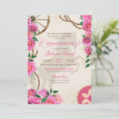 チャロエレガントピンクローズウエスタンランチキンセアニェラ 招待状 (スタンド正面)