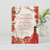 チャロエレガントレッドローゼスウエスタンランチキンセアニェラ 招待状 (スタンド正面)