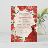 チャロエレガントレッドローゼズマリアチキンセアニェラインヴィ 招待状 (スタンド正面)