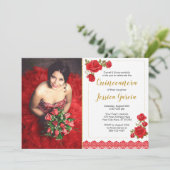 チャロキンセニェラ招待状 | バラとレース 招待状 (スタンド正面)
